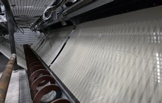 Afvoer van de vaste mest met een schroefvijzel Moving Floor